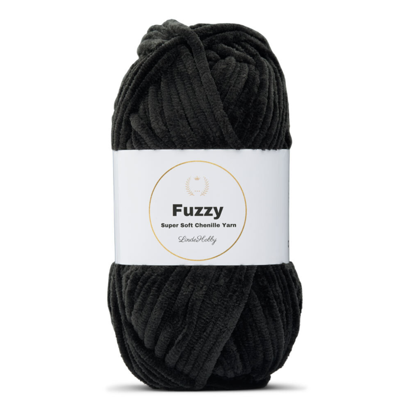 LindeHobby Fuzzy Chenille 02 Noir