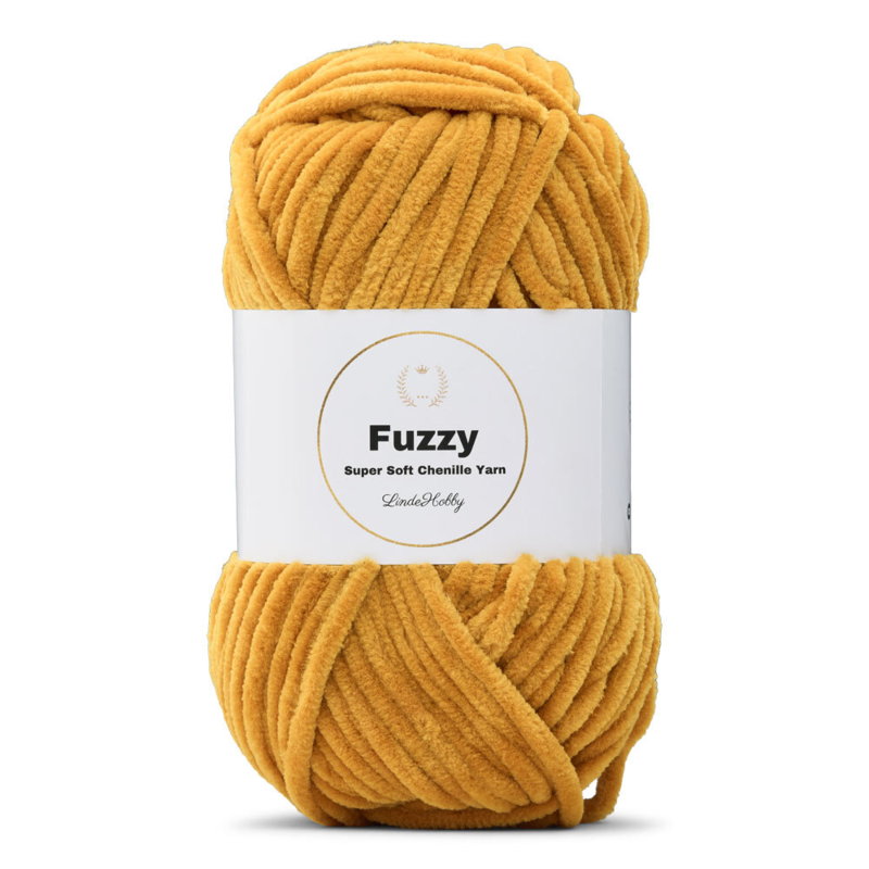 LindeHobby Fuzzy Chenille 16 Moutarde