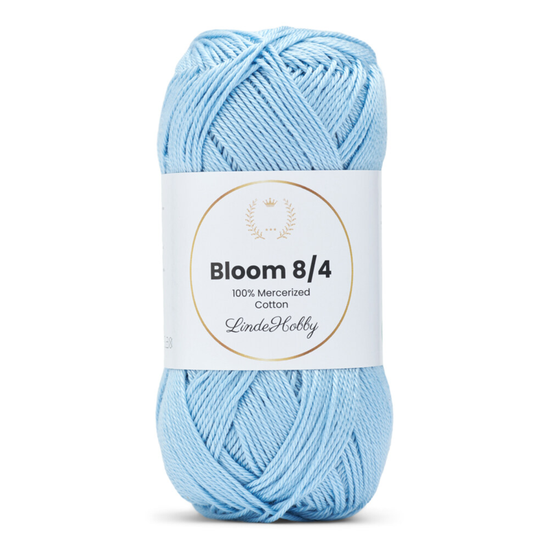 LindeHobby Bloom 8/4 Mercerized Cotton 28 Bleu bébé