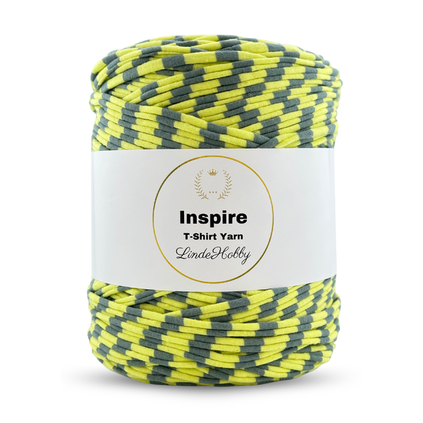 LindeHobby Inspire Print 70 Citron vert avec des rayures