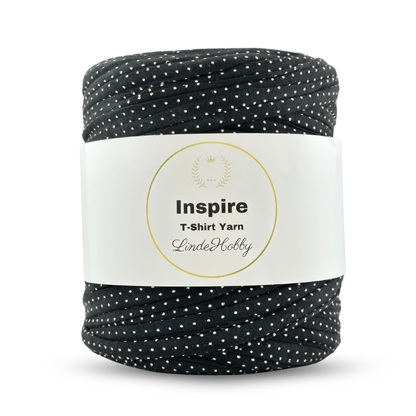 LindeHobby Inspire Print 40 Noir avec des pois blancs