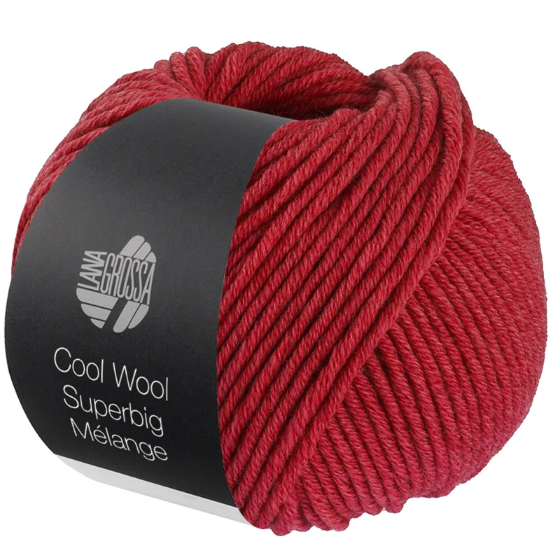 Lana Grossa Cool Wool Superbig 223 Rouge cerise chiné