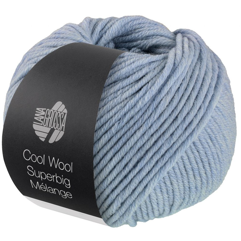 Lana Grossa Cool Wool Superbig 206 Bleu clair chiné