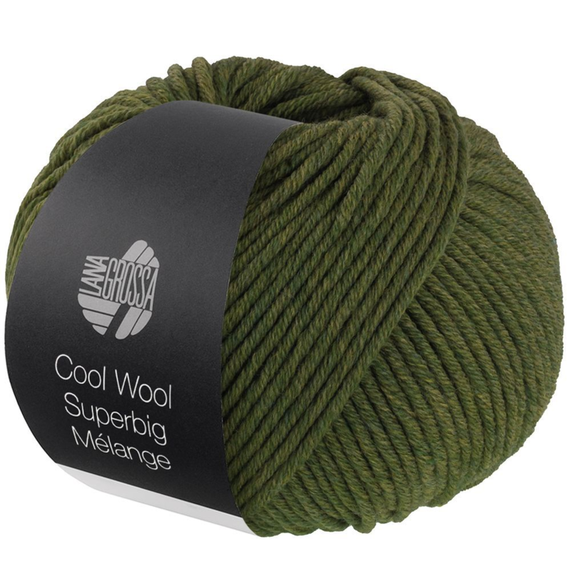 Lana Grossa Cool Wool Superbig 212 Olive chiné