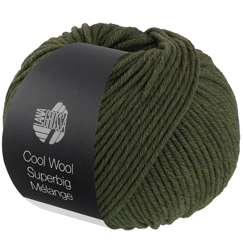 Lana Grossa Cool Wool Superbig 228 Vert loden chiné