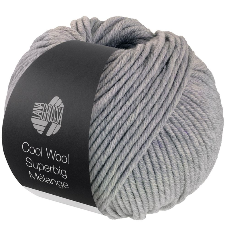Lana Grossa Cool Wool Superbig 216 Gris clair chiné