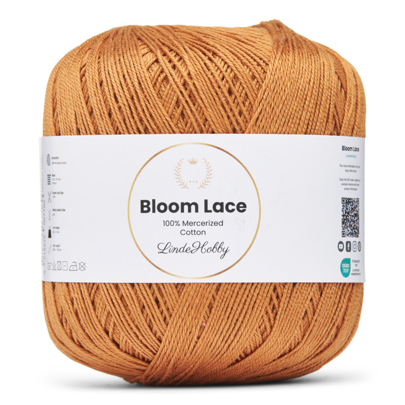 LindeHobby Bloom Lace Mercerized Cotton 07 Bronze