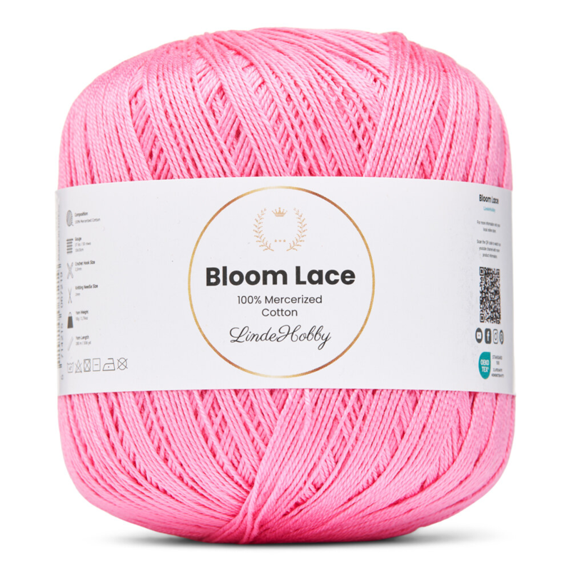 LindeHobby Bloom Lace Mercerized Cotton 10 Rose