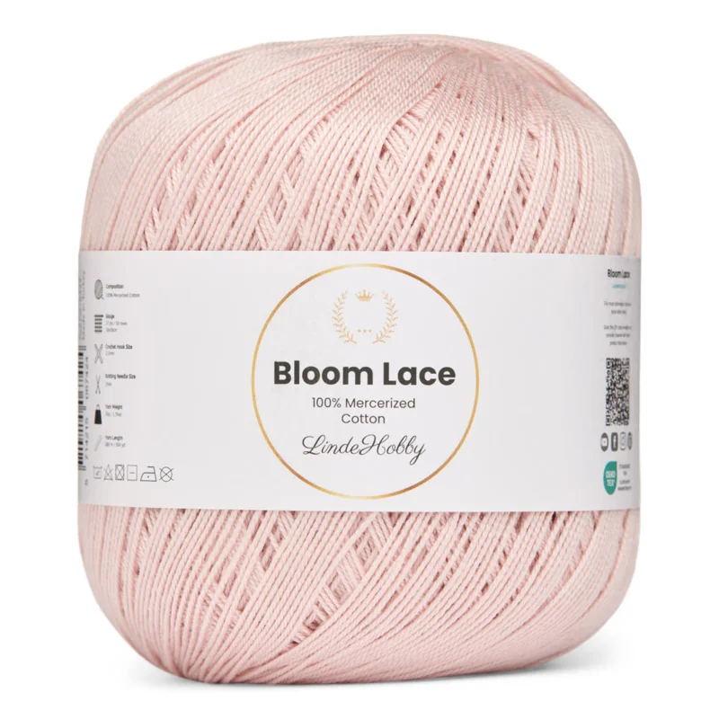 LindeHobby Bloom Lace Mercerized Cotton 31 Rose pastel