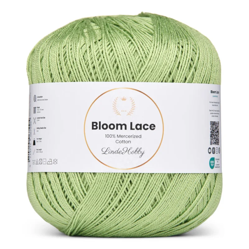 LindeHobby Bloom Lace Mercerized Cotton 18 Citron vert