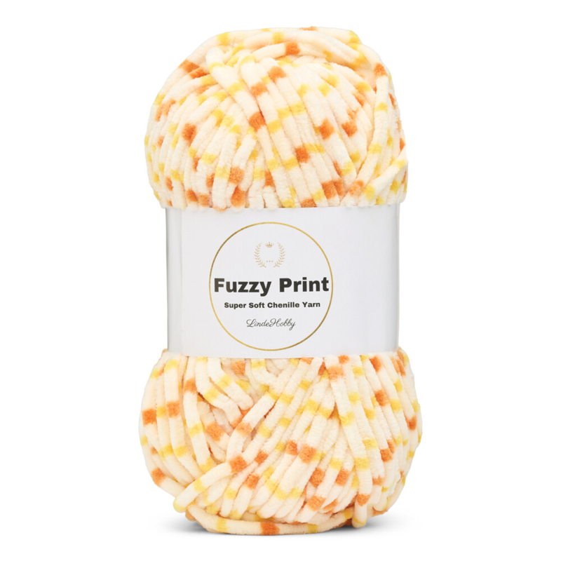 LindeHobby Fuzzy Chenille Print 09 Lever du soleil