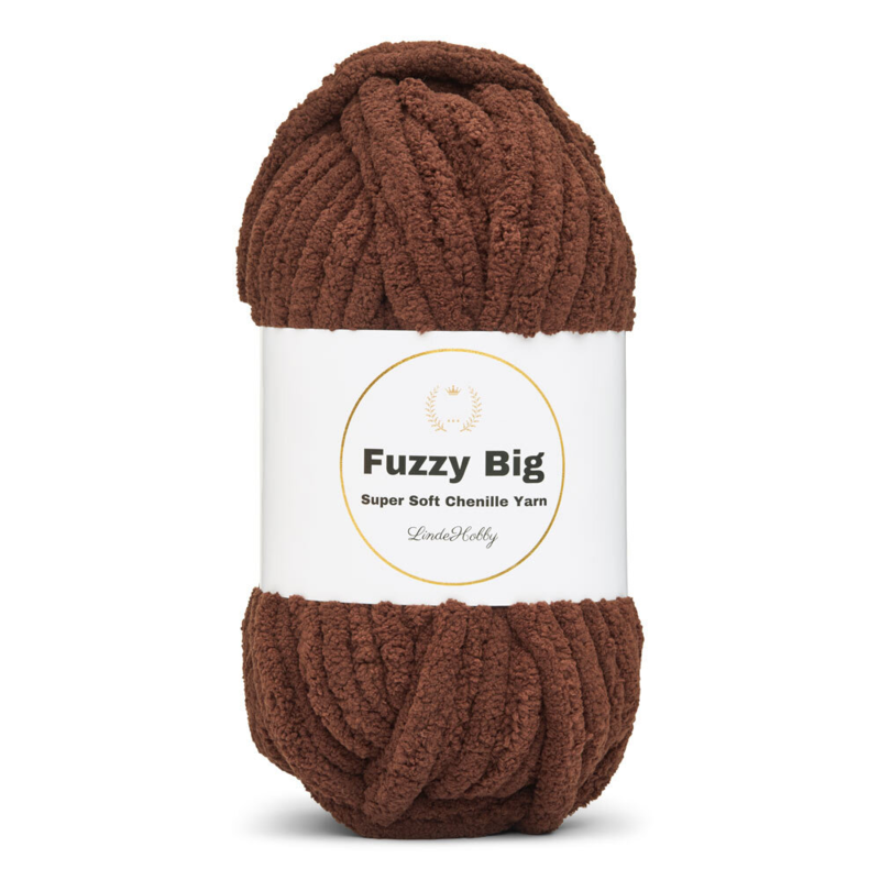 LindeHobby Fuzzy Chenille BIG 20 Café amer