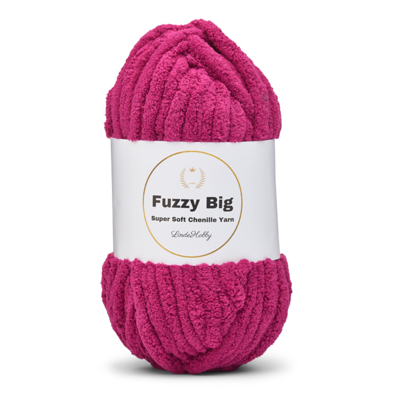LindeHobby Fuzzy Chenille BIG 45 Fuchsia foncé