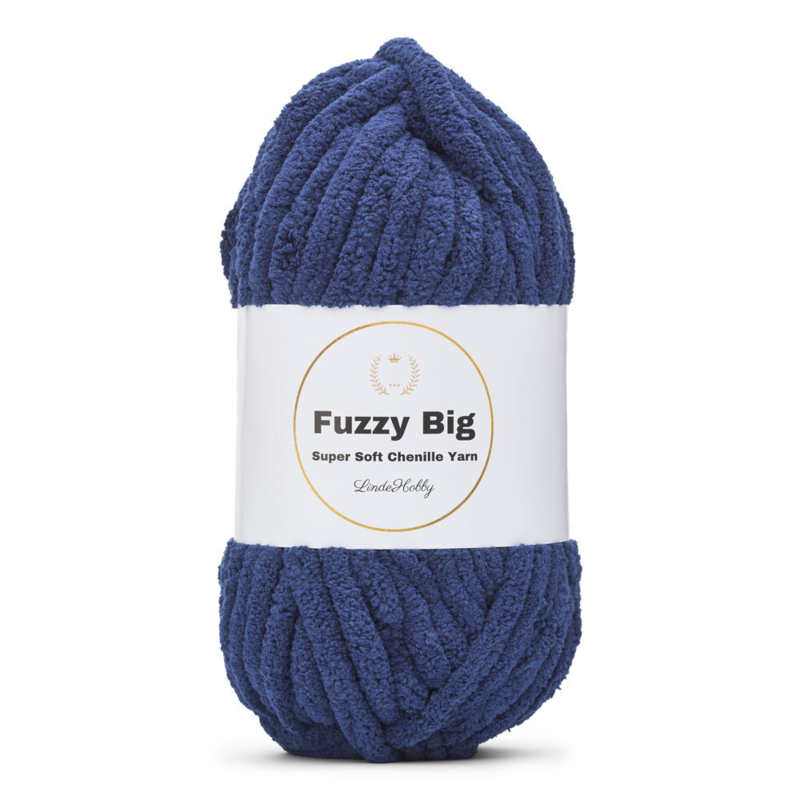 LindeHobby Fuzzy Chenille BIG 17 Bleu marine