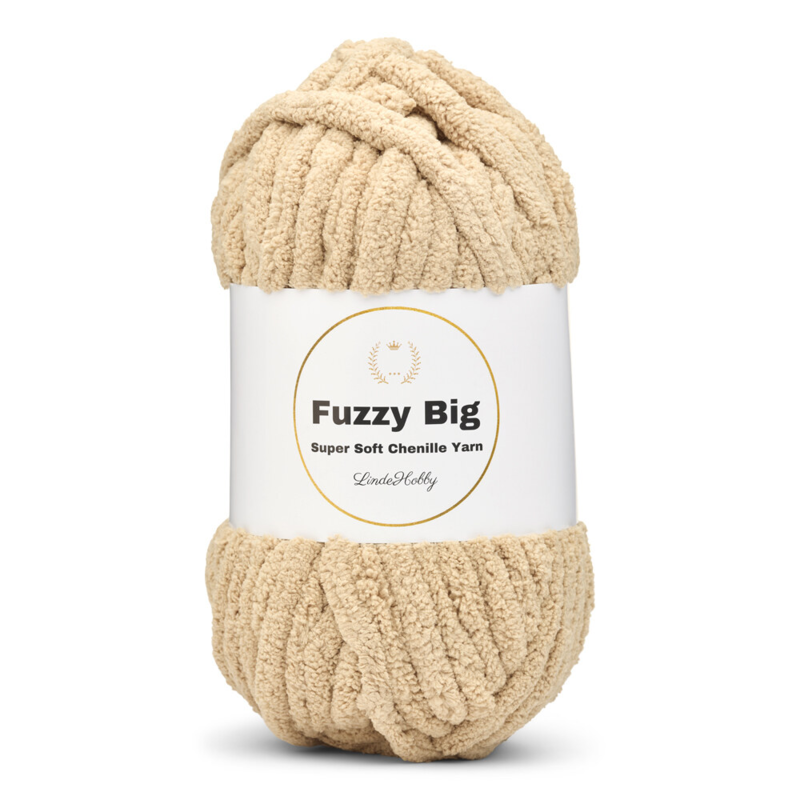 LindeHobby Fuzzy Chenille BIG 08 Beige (foncé)