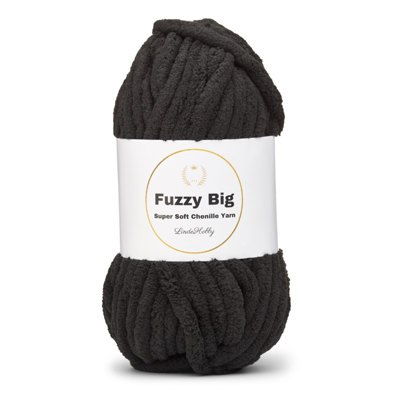 LindeHobby Fuzzy Chenille BIG 02 Noir