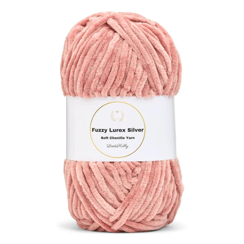 LindeHobby Fuzzy Chenille Silver Lurex 39 Poudre