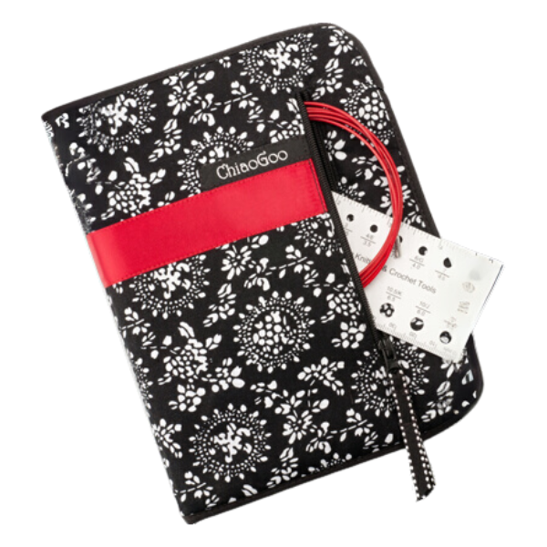 ChiaoGoo Set d’Aiguilles Circulaires Interchangeables Twist Red Lace, Small, 13 cm