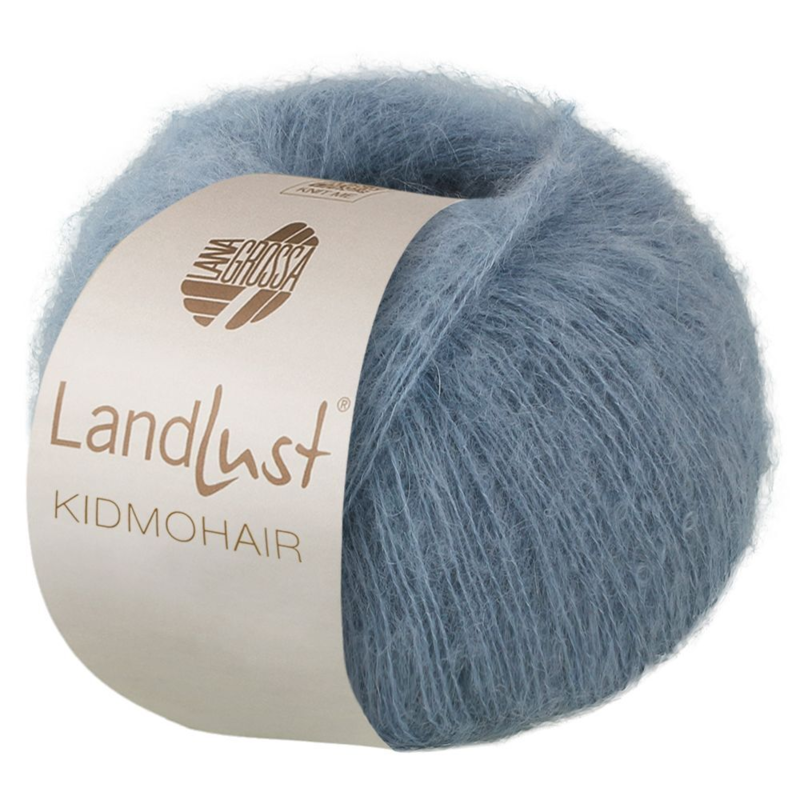 Lana Grossa Landlust Kidmohair 08 Bleu gris