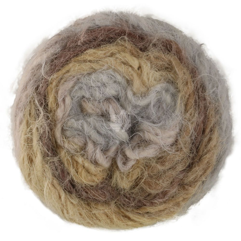 Lana Grossa Basta Mista 108 Beige/Gris clair/Grège/Taupe/Gris/Brun foncé