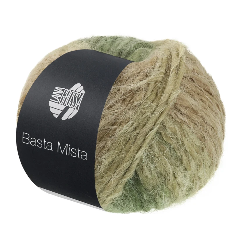 Lana Grossa Basta Mista 120 Jade/vert gris/vert réséda/camel/taupe