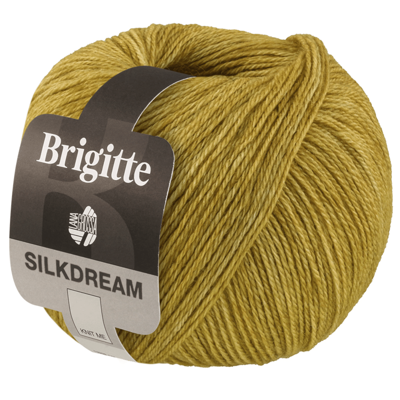 Lana Grossa Brigitte Silkdream 08 Jaune moutarde