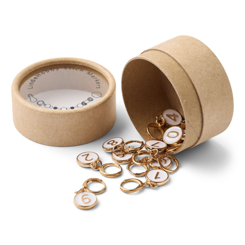 LindeHobby Marqueurs de Mailles avec Fermoir, chiffres 0-9