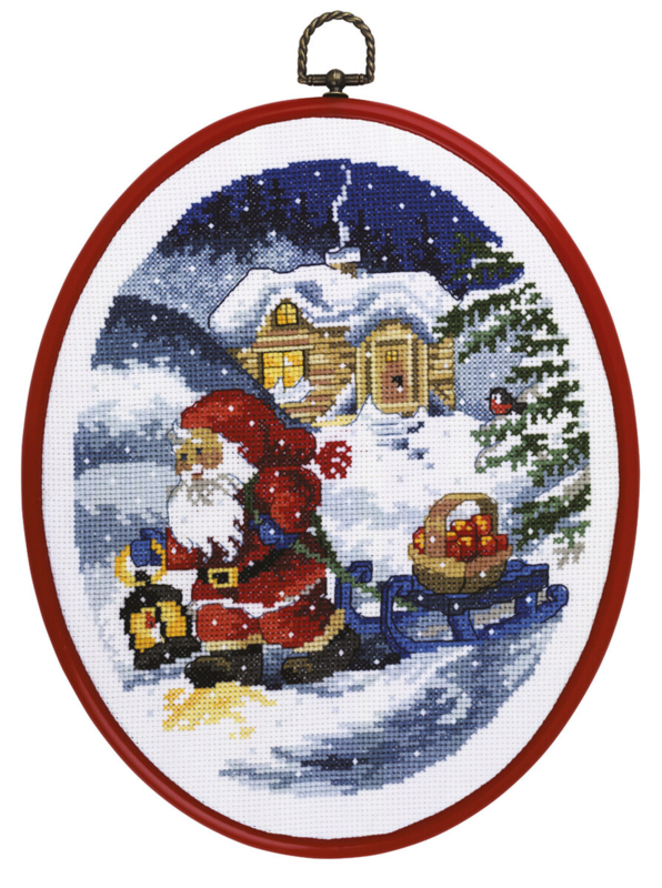 Kit de broderie Lutin en luge 20 x 26 m/5958/30