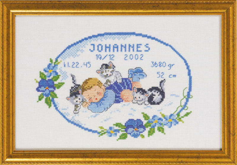 Kit de broderie Bébé Johannes 29 x 19 cm R5425/82