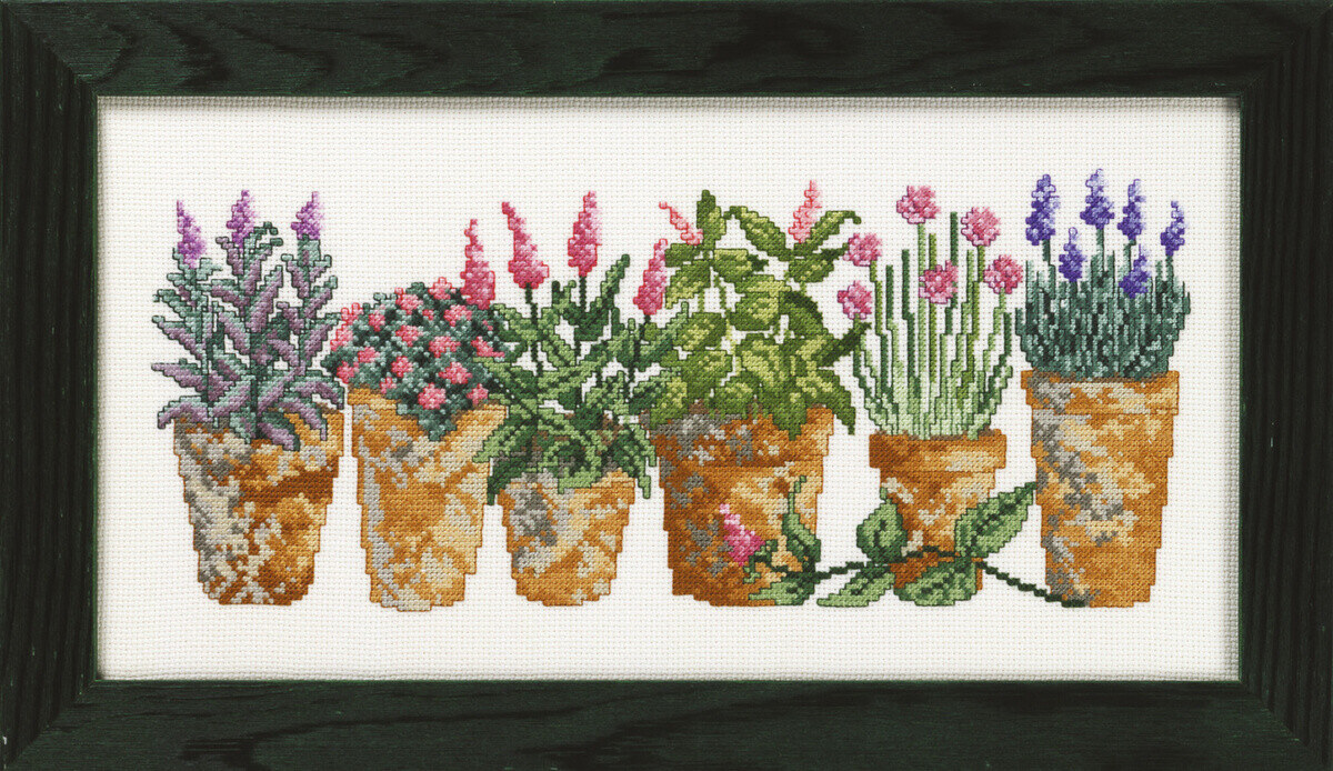 Kit de broderie Herbes aromatiques 33 x 17 cm R5328