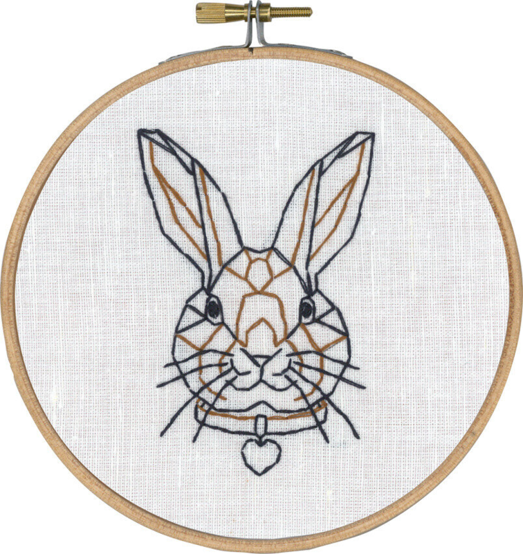 Kit de broderie Lapin en ligne m/5810/13