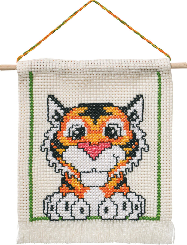 Kit de broderie MFK Tigre M 5119/18 16 x 18 cm