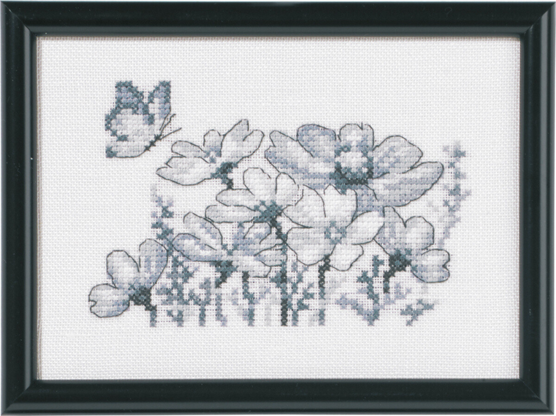 Kit de broderie Marguerites 12 x 17 cm