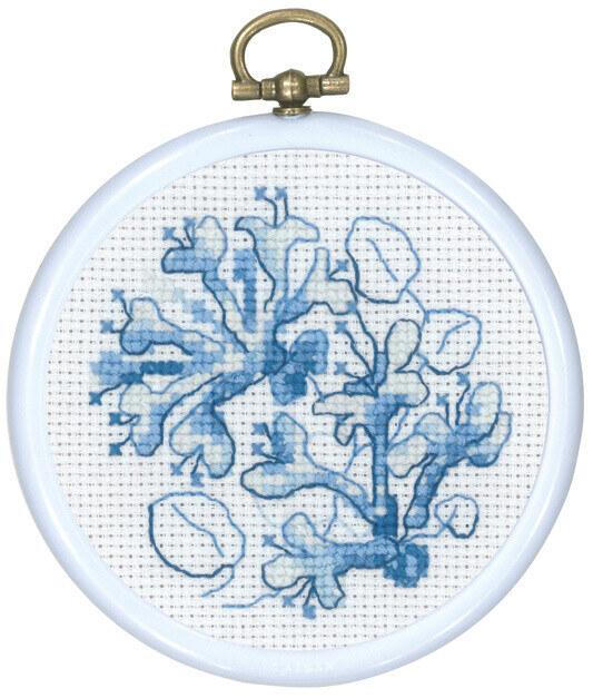 Kit de broderie Chèvrefeuille Bleu 8 Ø