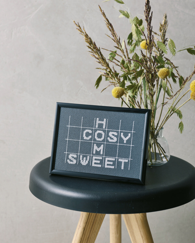 Kit de broderie Cosy sweet home 18x13 cm