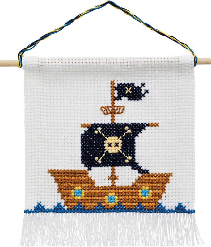 Kit de broderie Bateau pirate m/5119/18 16 x 18 cm