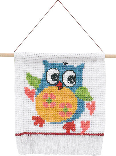 Kit de broderie MFK hibou 5119/18 16 x 18 cm