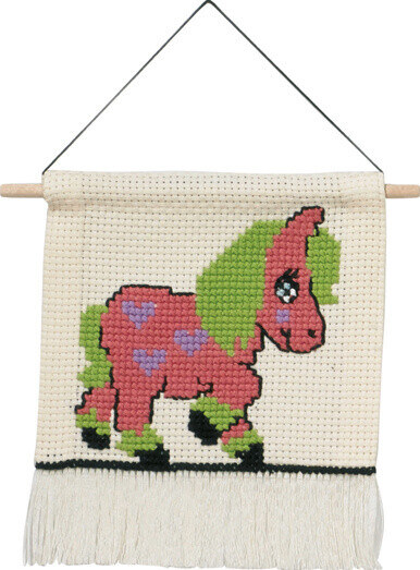 Kit de broderie MFK cœur poney 5119/18 16 x 18 cm