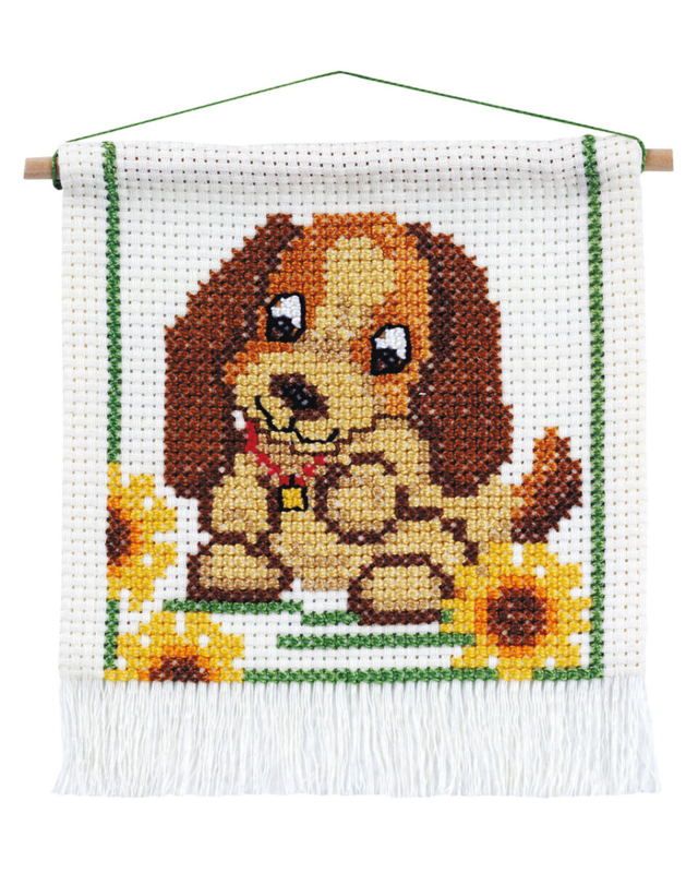 Kit de broderie MFK Chien 16x18 cm m/5119/18