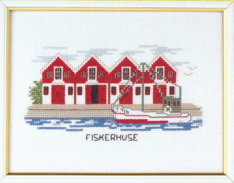 Kit de Broderie Maisons de Pêcheurs 20 x 15 cm 5611