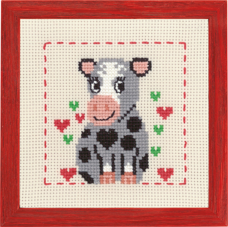 Kit de Broderie MFK Vache R/5387 19 x 19 cm