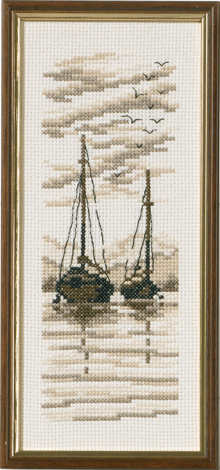 Kit de Broderie Bateaux R5619 22 x 9 cm