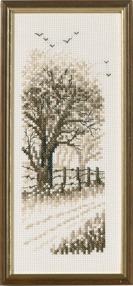 Kit de broderie Lisière de forêt et haie R5619 22 x 9 cm