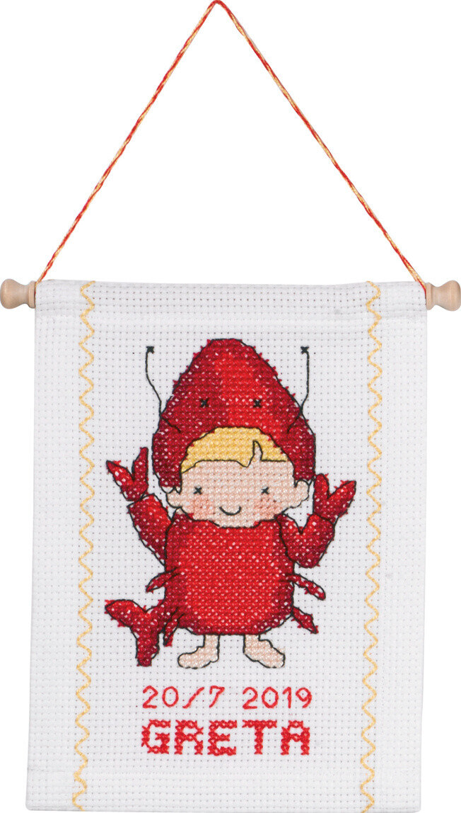 Kit de Broderie Écrevisse B5129/18 18 x 25 cm