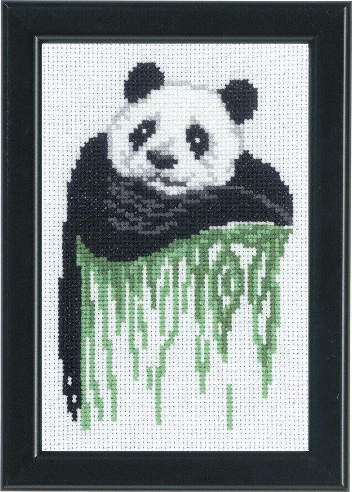 Kit de broderie Panda 14 x 19 cm