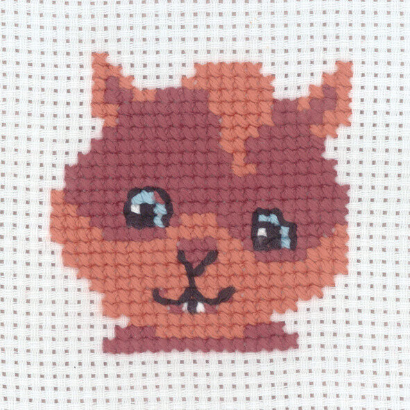 Kit de broderie Écureuil 8 x 8 cm