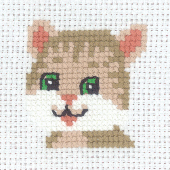 Kit de Broderie Chat 8 x 8 cm
