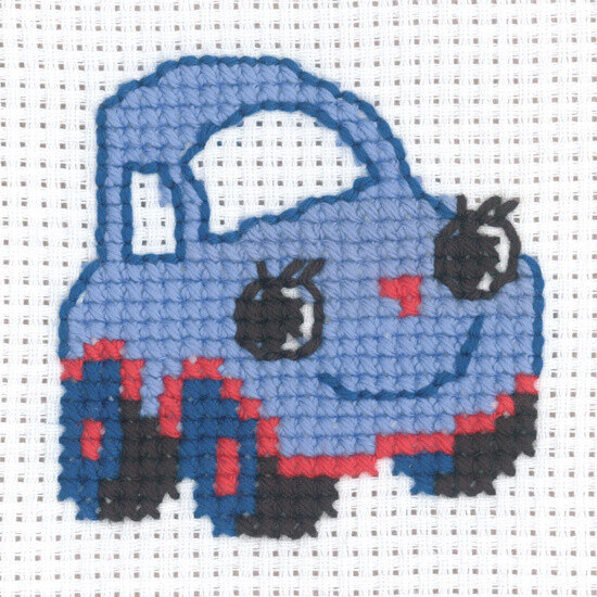 Kit de broderie Voiture 8 x 8 cm