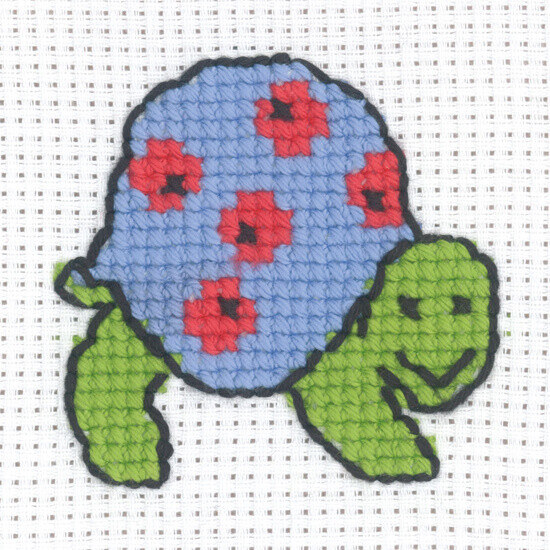 Kit de Broderie Tortue 8 x 8 cm