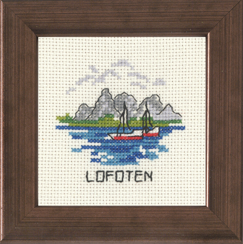 Kit de broderie Lofoten 10 x 10 cm R5370